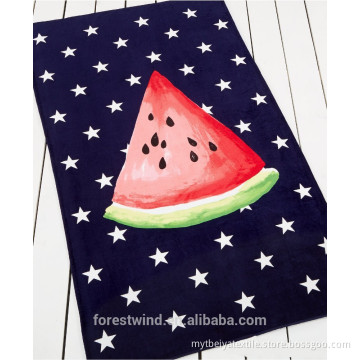 Wholesaler Shaped Round Beach Towel Watermelon